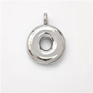 Copper Letter-O Pendant Platinum Plated, approx 13-17mm [FN44904]