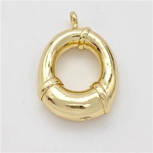 Copper Letter-O Pendant Gold Plated, approx 16-20mm [FN45039]