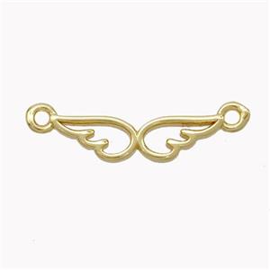 Copper Angelwings Connector Gold Plated, approx 4.5-17mm [FN45347]