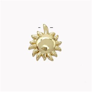 Copper Sun Pendant Gold Plated, approx 11mm [FN45362]