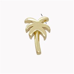 Copper Coconut-Tree Pendant Gold Plated, approx 9-14mm [FN45363]