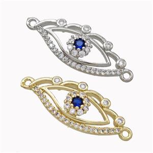 Copper Eye Connector Micropave Zirconia Mixed, approx 11-24mm [FN45482]