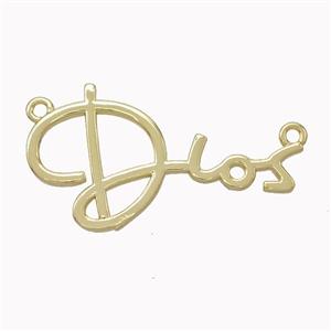 Copper Dios Pendant Gold Plated, approx 20-37mm [FN45569]