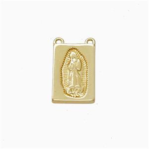 Jesus Charms Copper Pendant 2loops Gold Plated, approx 9-13mm [FN45851]