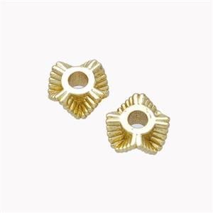 Copper Beads Spacer Gold Plated, approx 8mm [FN46257]