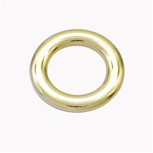 Copper Circle Ring Pendant Gold Plated, approx 19mm [FN46264]