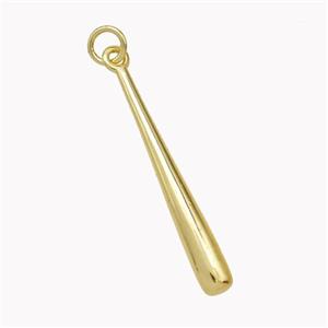 Copper Stick Pendant Gold Plated, approx 4-30mm [FN46696]