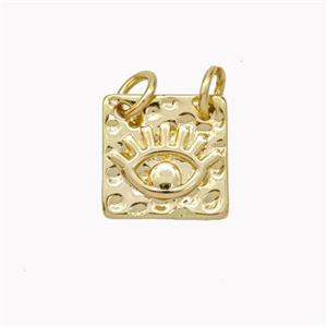 Copper Eye Pendant Gold Plated, approx 11.5mm [FN46700]