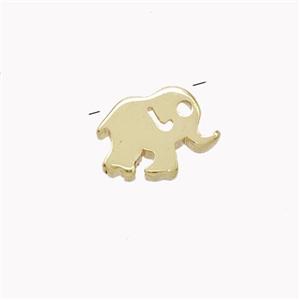Copper Elephant Pendant Gold Plated, approx 8-10mm [FN46760]