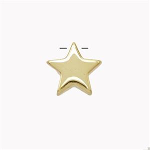 Copper Star Pendant Gold Plated, approx 9mm [FN46761]