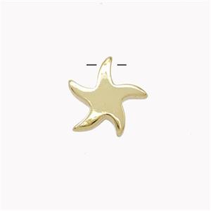 Copper Starfish Pendant Gold Plated, approx 11mm [FN46762]