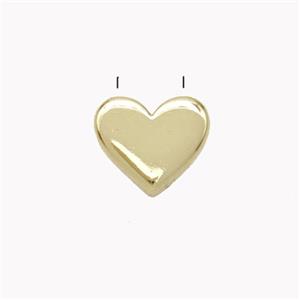 Copper Heart Pendant Gold Plated, approx 9-10mm [FN46763]