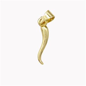 Copper Chili Pendant Capsicum Gold Plated, approx 3-15mm [FN46770]