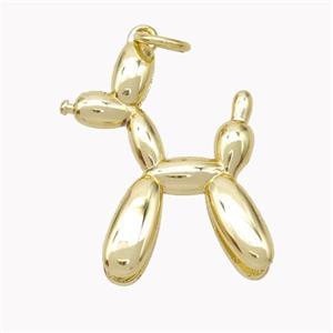 Copper Dog Pendant Gold Plated, approx 16-20mm [FN46801]