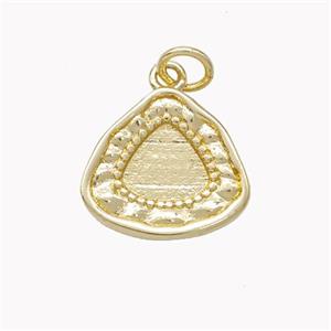 Copper Triangle Pendant Gold Plated, approx 15mm [FN46878]