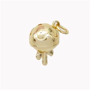 Copper Tripod Pendant Gold Plated, approx 9-13mm [FN46914]