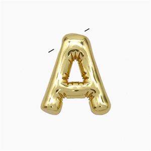 Copper Letter-A Pendant Gold Plated, approx 10-15mm [FN47142]