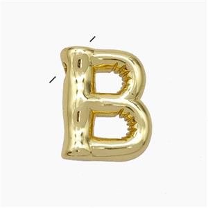 Copper Letter-B Pendant Gold Plated, approx 10-15mm [FN47143]
