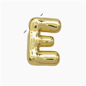 Copper Letter-E Pendant Gold Plated, approx 10-15mm [FN47146]