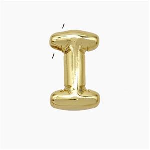 Copper Letter-I Pendant Gold Plated, approx 10-15mm [FN47150]