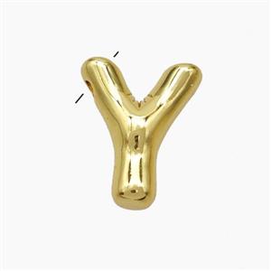 Copper Letter-Y Pendant Gold Plated, approx 10-15mm [FN47166]