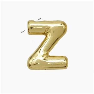 Copper Letter-Z Pendant Gold Plated, approx 10-15mm [FN47167]