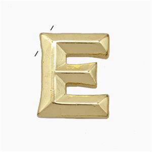 Copper Letter-E Pendant Gold Plated, approx 15-18mm [FN47200]
