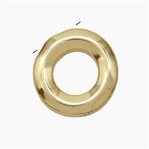 Copper Letter-O Pendant Gold Plated, approx 15-18mm [FN47210]