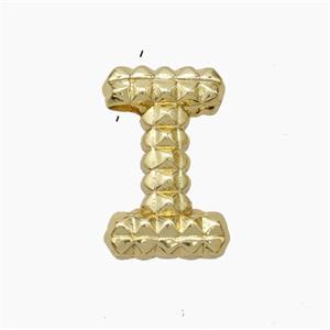 Copper Letter-I Pendant Gold Plated, approx 13-22mm [FN47258]