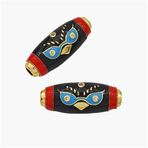 Copper Rice Beads Enamel Bird Gold Plated, approx 9-22mm [FN48814]