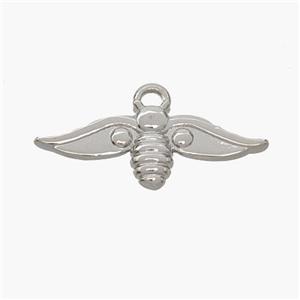 Copper Honeybee Pendant Platinum Plated, approx 7-20mm [FN48843]