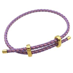 Tiger Tail Steel Bracelet, adjustable, approx 3mm thickness [FR10231]