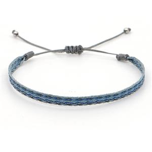 nepal style Handmade braid Bracelet, adjustable, approx 4-6mm, 16-24cm length [FR10272]