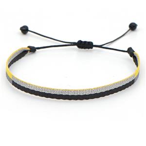 nepal style Handmade braid Bracelet, adjustable, approx 4-6mm, 16-24cm length [FR10282]