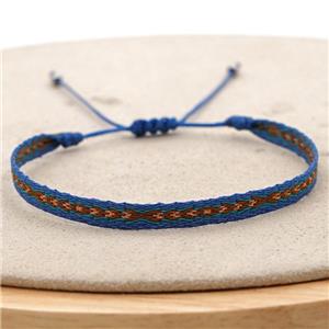 nepal style Handmade braid Bracelet, adjustable, approx 4-6mm, 16-24cm length [FR10283]