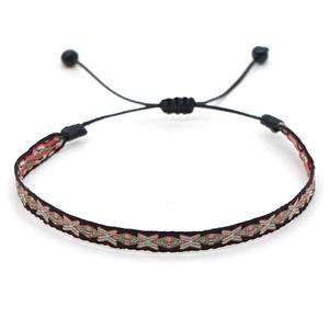 nepal style Handmade braid Bracelet, adjustable, approx 4-6mm, 16-24cm length [FR10284]