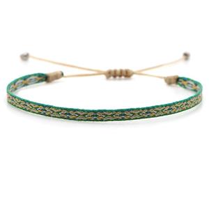 nepal style Handmade braid Knid Bracelet, adjustable, approx 4-6mm, 16-24cm length [FR10293]