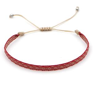 nepal style Handmade braid Bracelet, adjustable, approx 4-6mm, 16-24cm length [FR10296]