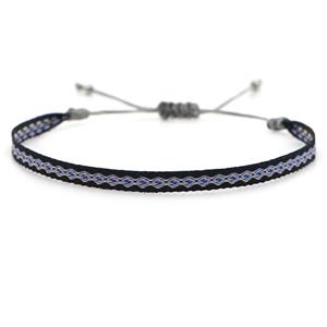 nepal style Handmade braid Bracelet, adjustable, approx 4-6mm, 16-24cm length [FR10297]