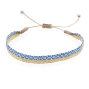 Handmade braid Bracelet, adjustable, approx 6mm, 16-24cm length [FR10389]