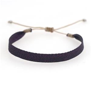 Handmade braid Bracelet, adjustable, approx 6mm, 16-24cm length [FR10392]