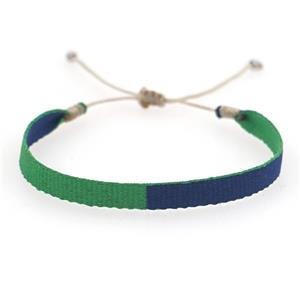 Handmade braid Bracelet, adjustable, approx 6mm, 16-24cm length [FR10393]