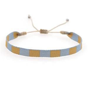 Handmade braid Bracelet, adjustable, approx 6mm, 16-24cm length [FR10394]