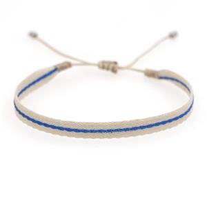 Handmade braid Bracelet, adjustable, approx 6mm, 16-24cm length [FR10395]