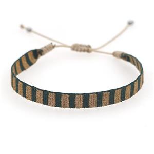 Handmade braid Bracelet, adjustable, approx 6mm, 16-24cm length [FR10396]