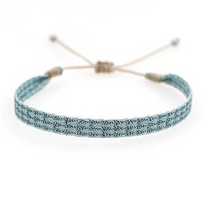 Handmade braid Bracelet, adjustable, approx 6mm, 16-24cm length [FR10398]