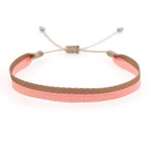 Handmade braid Bracelet, adjustable, approx 6mm, 16-24cm length [FR10402]