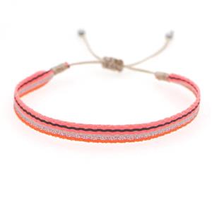 Handmade braid Bracelet, adjustable, approx 6mm, 16-24cm length [FR10403]