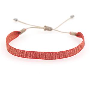 Handmade braid Bracelet, adjustable, approx 6mm, 16-24cm length [FR10404]