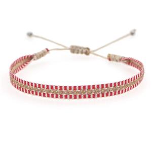 Handmade braid Bracelet, adjustable, approx 6mm, 16-24cm length [FR10406]